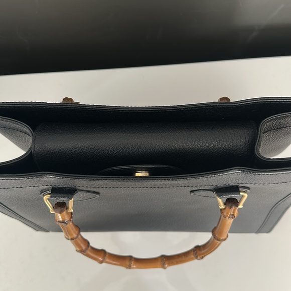 Gucci Black Tote with Bamboo Handles - Picture 6 of 13